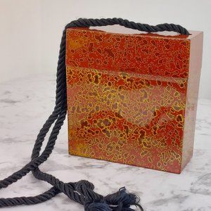 Vintage Genie Japan Lacquerware Box Purse